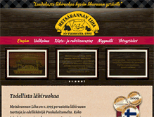 Tablet Screenshot of metsarannanliha.fi